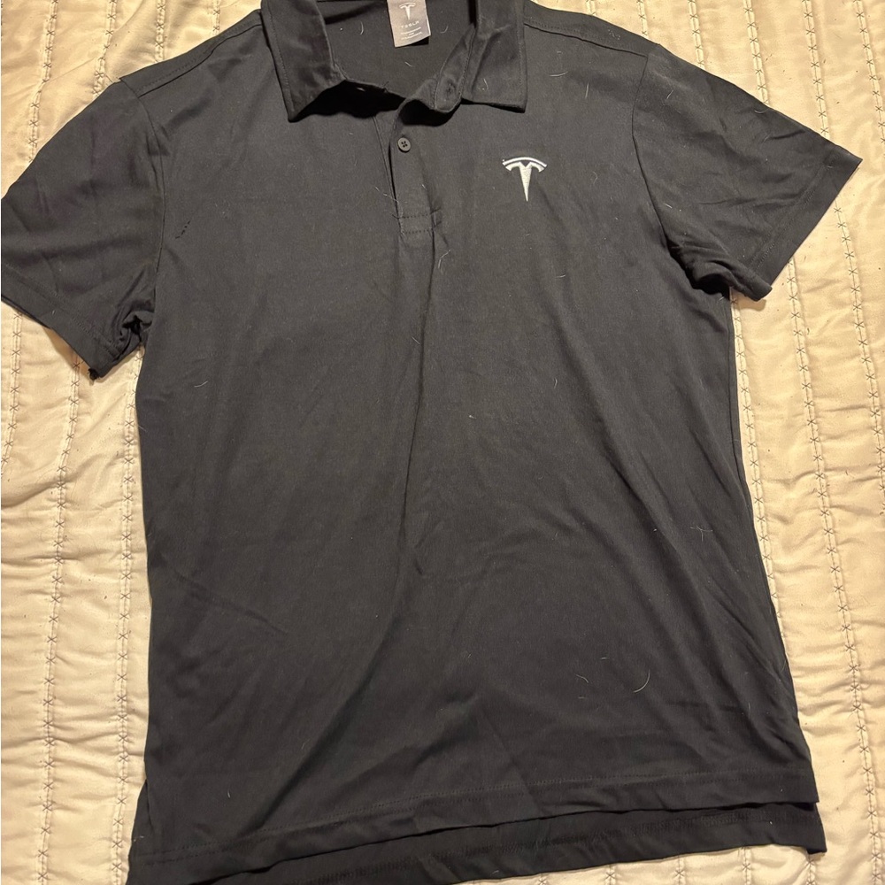 Tesla Charcoal Polo Shirt for Men